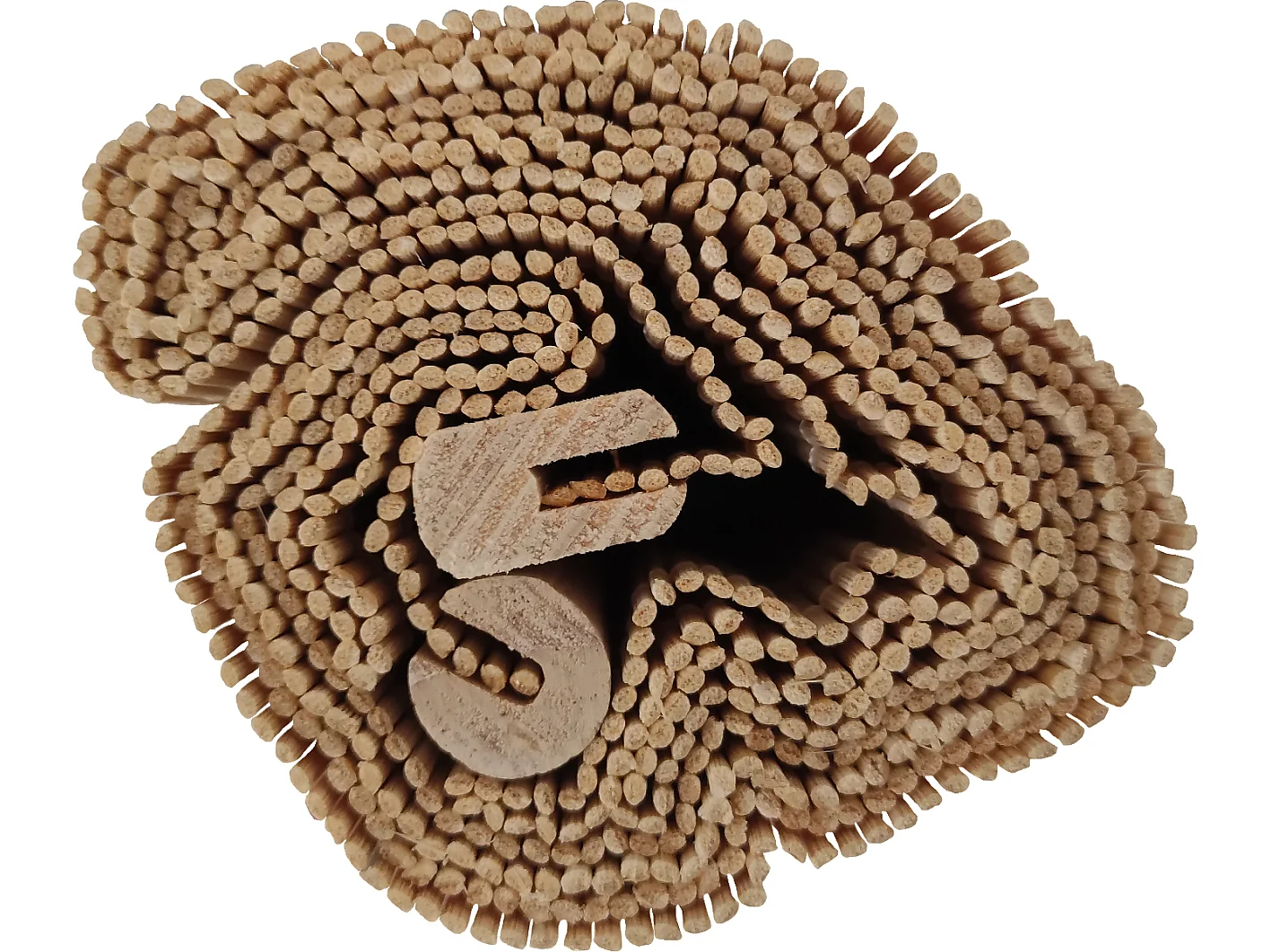 Estor Enrollable Premium 100% Bambú Natural Reforzado Beige Medida 150X200 CM