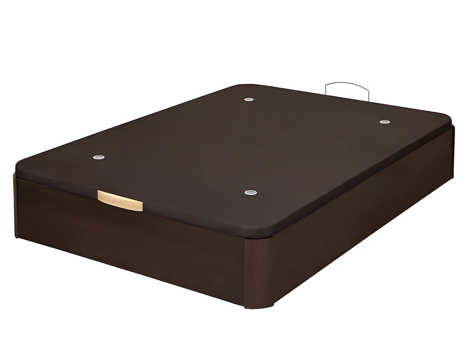 Canapé abatible de MADERA Gran Capacidad Wengué 150x200cm