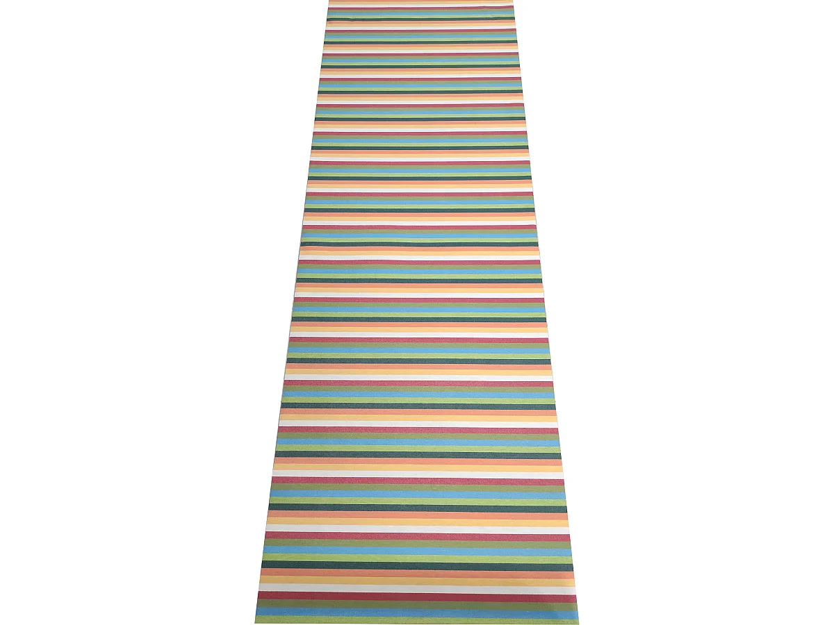 Tapis Couloir| Composition Textile Résinée| Base Antidérapante| Arc-en-ciel| 65X150CM