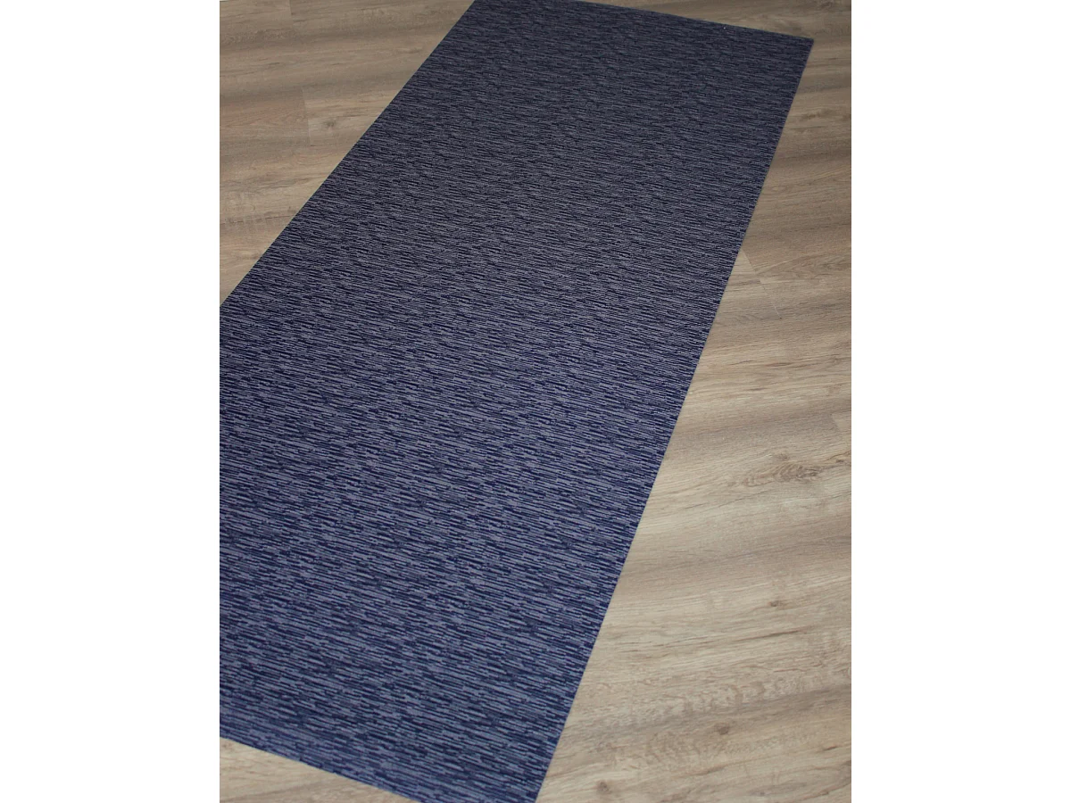 Tapis Couloir| Composition Textile Résinée| Base Antidérapante| Pluie Bleue| 65X150CM