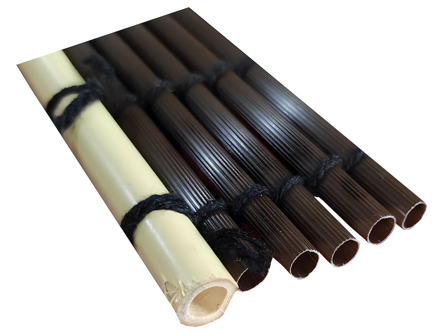 Canisse Brise Vue Ovale| 1X3 M| Diamètre 8MM| Composition 100% PVC| Avec Tiges De Bambou Renforcées| Marron