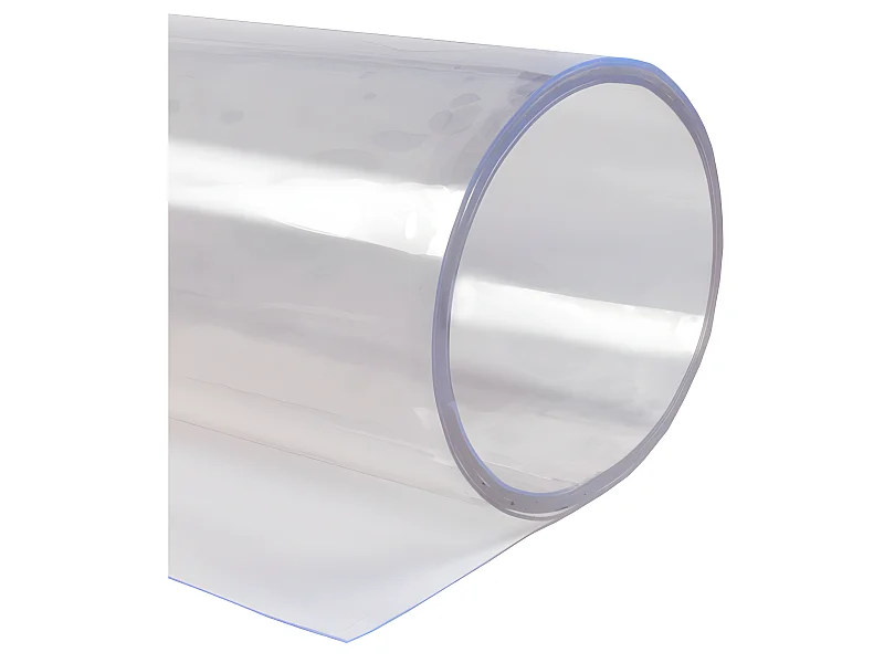 Mantel Mesa Transparente| Composición 100% PVC| Hule| Paño De Mesa| Protector De Mueble| Grosor 15 Micrones| Medida 140X140CM