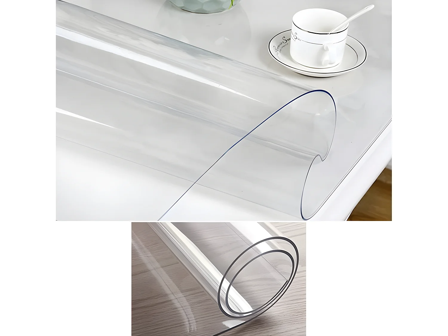 Tovaglia Tavolo Trasparente| Composizione 100% PVC| Gomma| Protettore Per Mobili| Spessore 30 Microns| Dimensioni 140X180CM