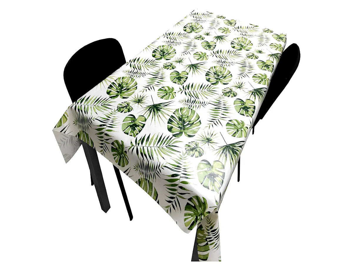 Tovaglia| Composizione PVC| Base Poliestere| Antimacchia| Foglia Cuore| Dimensioni 140X180 CM