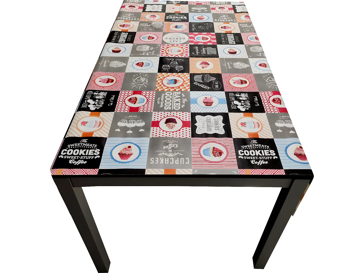 Nappe| Composition PVC| Base Polyester| Anti-taches| Muffins| Taille 140X250 CM