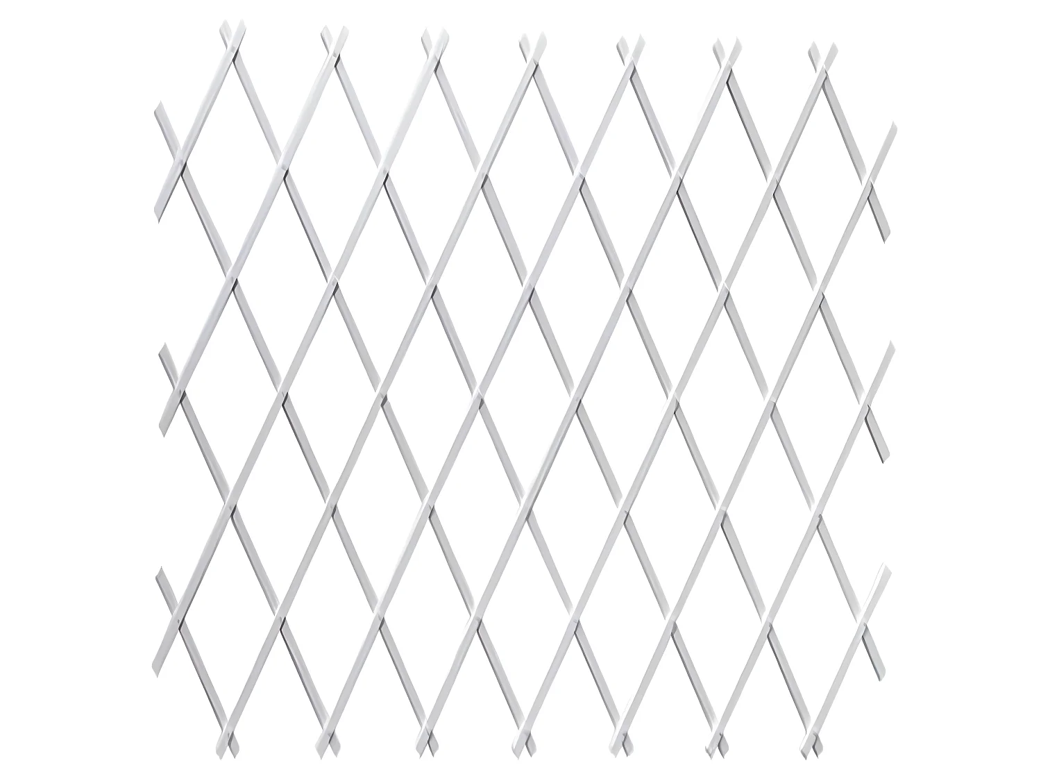 Treillis Plastique| 1X3 M| Composition 100% PVC| Blanc| Gardien Des Plantes| Résistant| Decoration Jardin