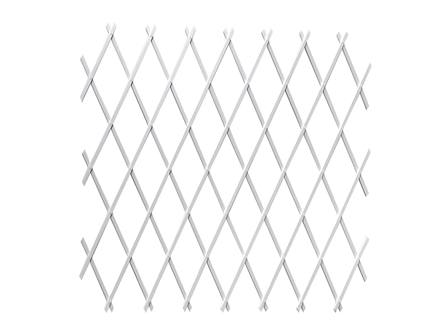 Treillis Plastique| 1X3 M| Composition 100% PVC| Blanc| Gardien Des Plantes| Résistant| Decoration Jardin
