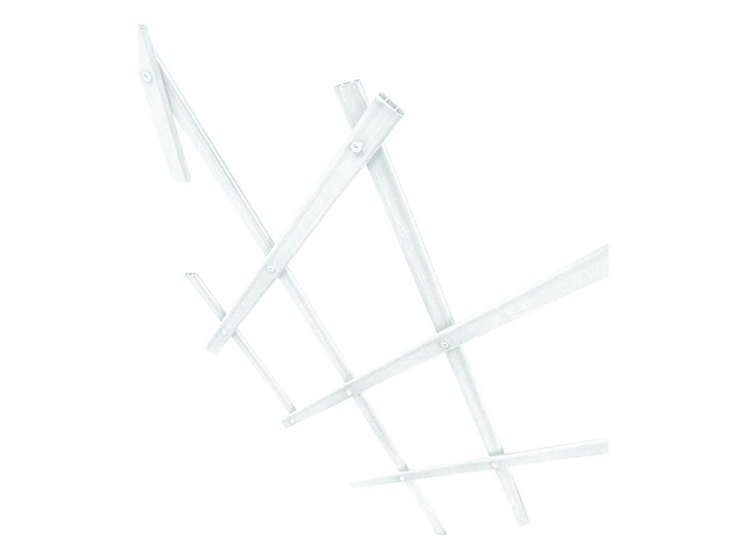 Treillis Plastique| 1X3 M| Composition 100% PVC| Blanc| Gardien Des Plantes| Résistant| Decoration Jardin
