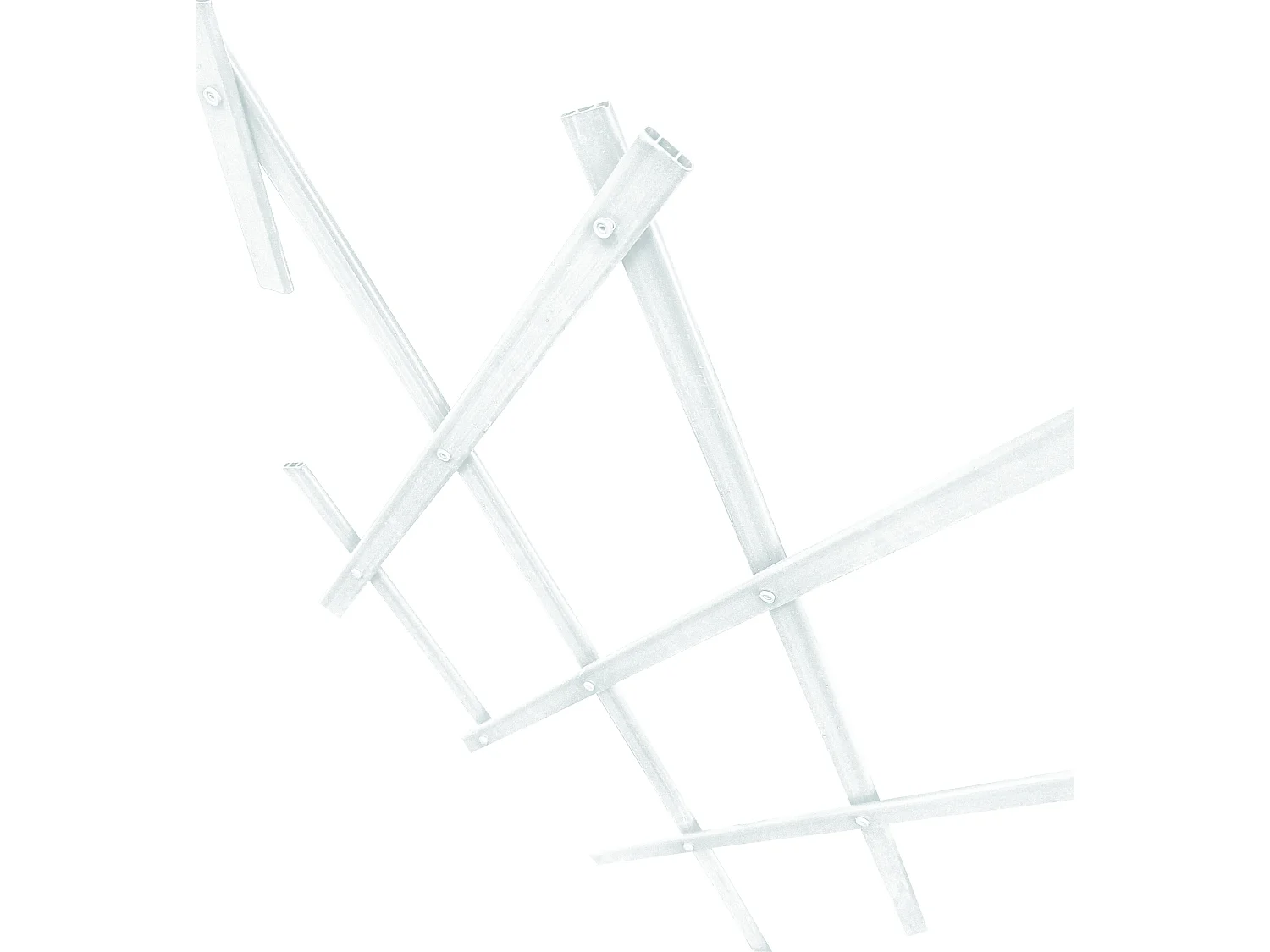 Treillis Plastique| 1X3 M| Composition 100% PVC| Blanc| Gardien Des Plantes| Résistant| Decoration Jardin