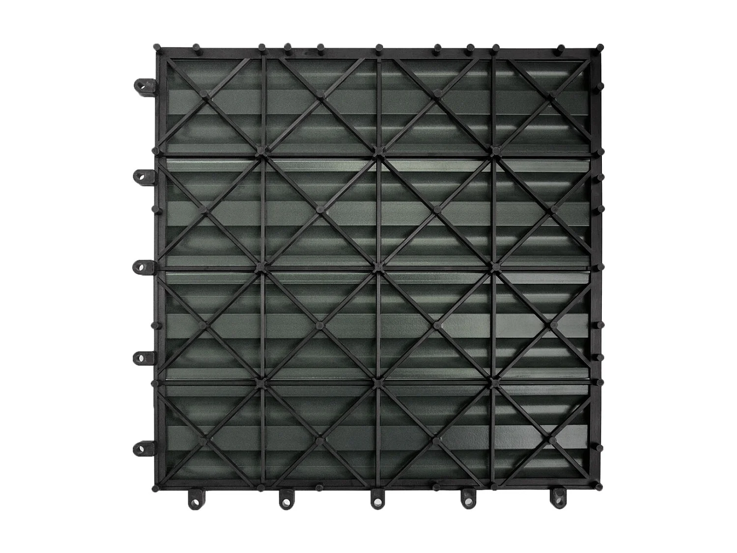 33 Dalles en Bois Composite Gris 30 x 30