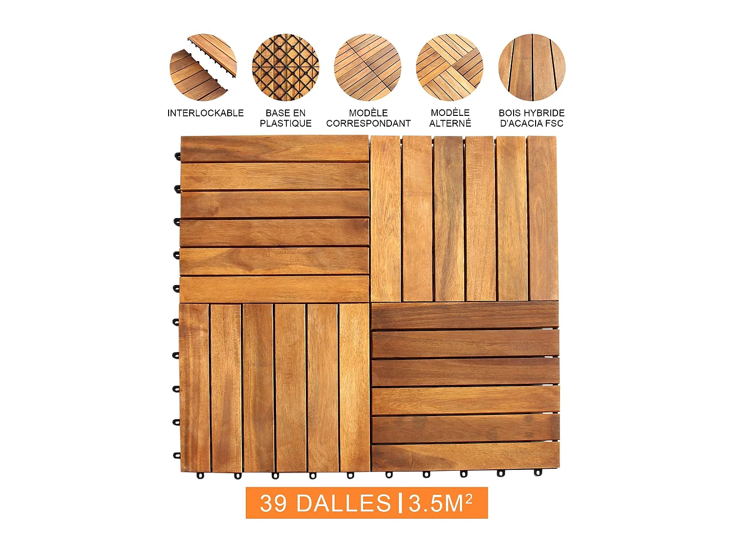 Dalles de Terrasse en Bois