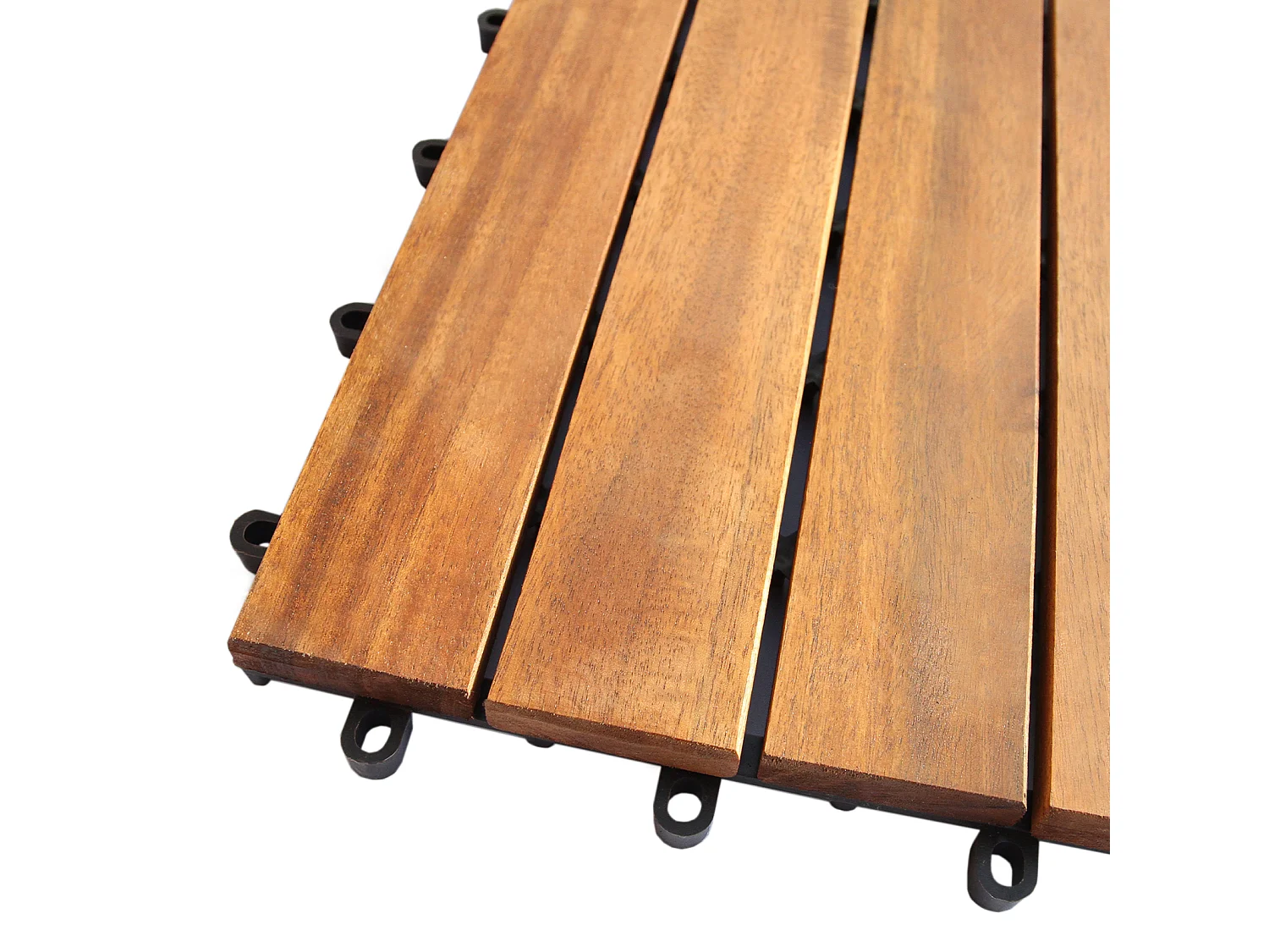 Mattonelle da Giardino ad Incastro Autobloccanti Piastrelle da Esterno Trattate a Olio Copre 3.5 Metri Quadri a Pacco 30cm x 30cm per Mattonella