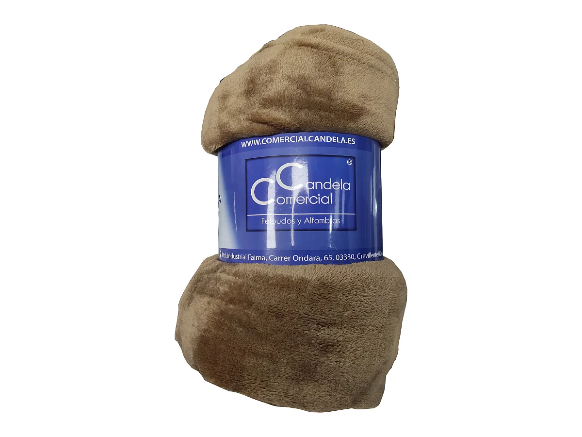 Manta de Franela para Sofá y Cama Manta Polar Suave Marrón Medida 120X150 CM