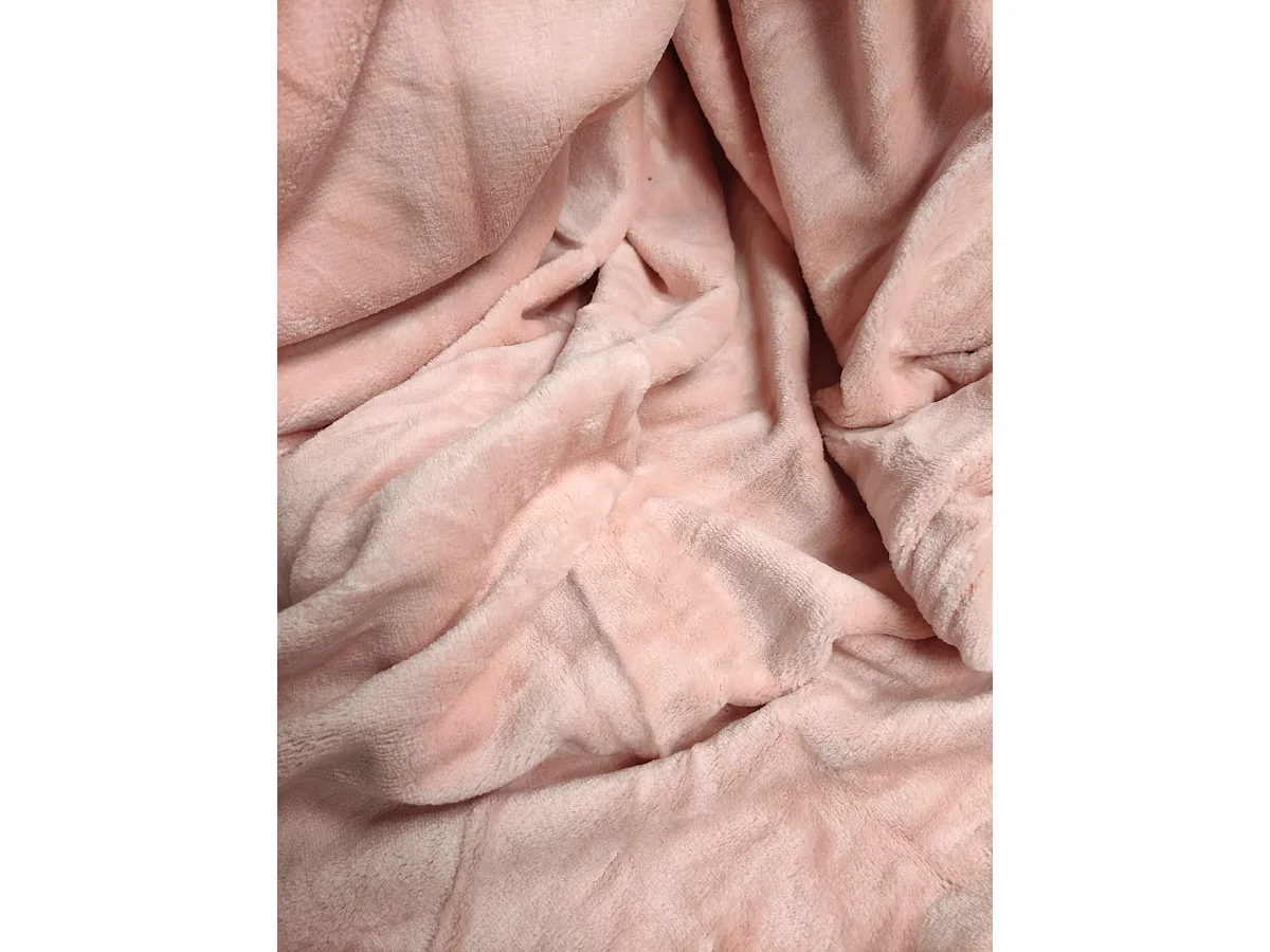 Manta de Franela para Sofá y Cama Manta Polar Suave Rosa Medida 210X230 CM