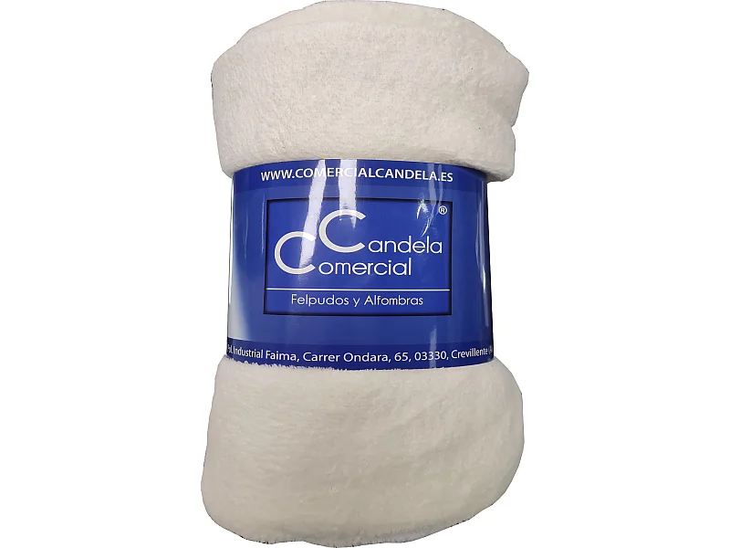 Manta de Franela para Sofá y Cama Manta Polar Suave Crema Medida 210X230 CM