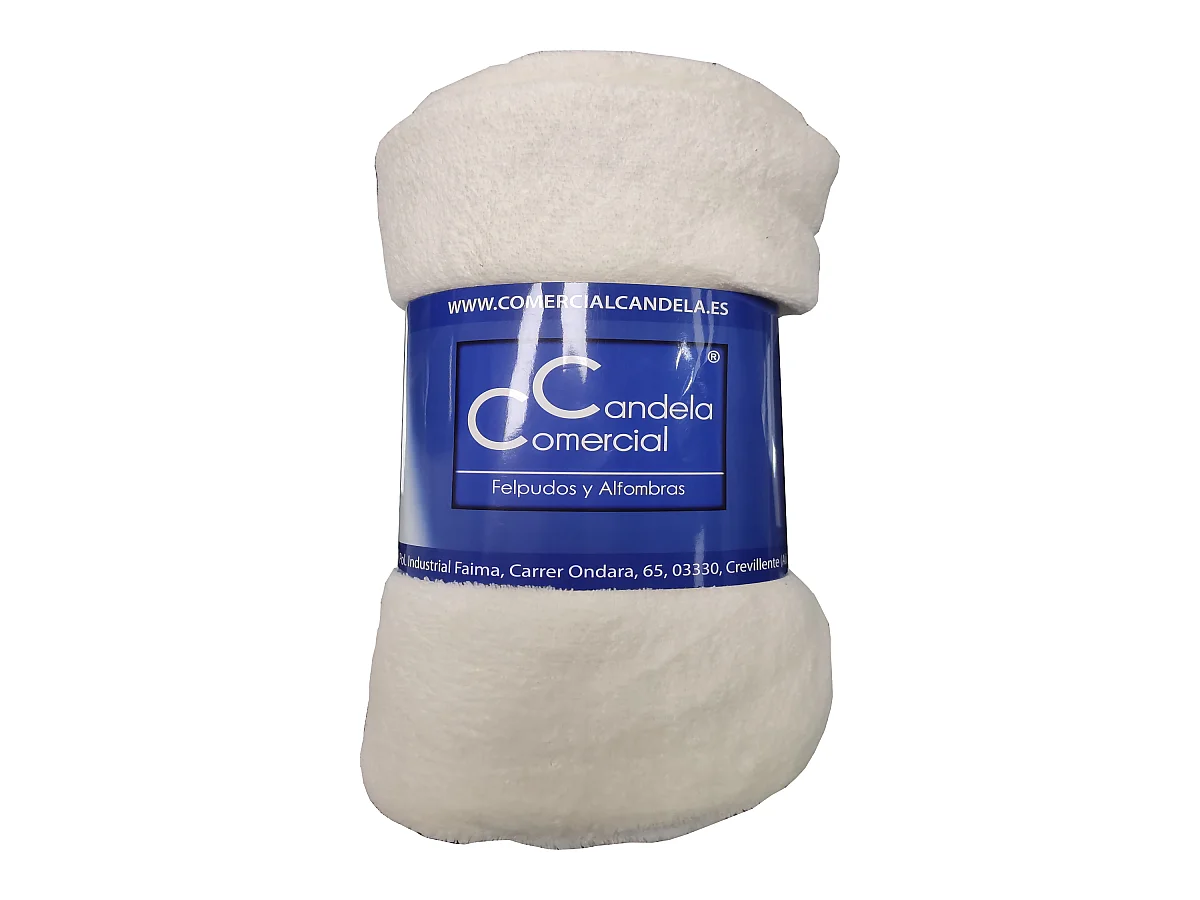 Manta de Franela para Sofá y Cama Manta Polar Suave Crema Medida 210X230 CM
