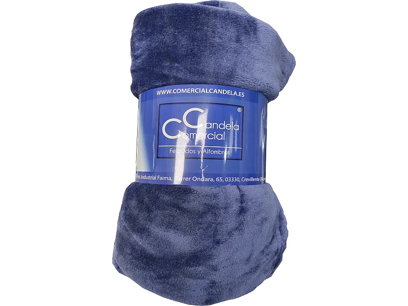 Manta de Franela para Sofá y Cama Manta Polar Suave Azul Medida 210X230 CM