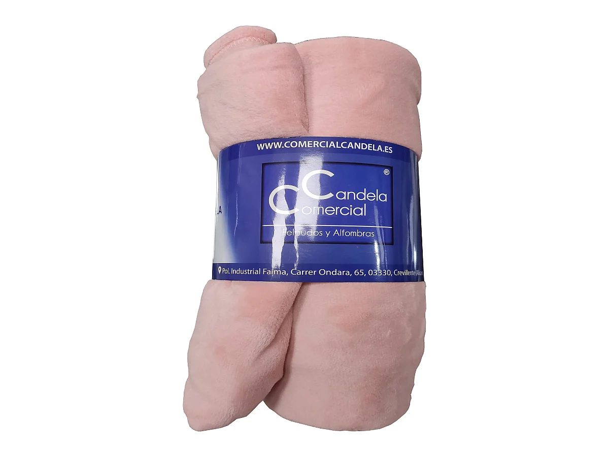 Manta de Franela para Sofá y Cama Manta Polar Suave Rosa Medida 180X120 CM