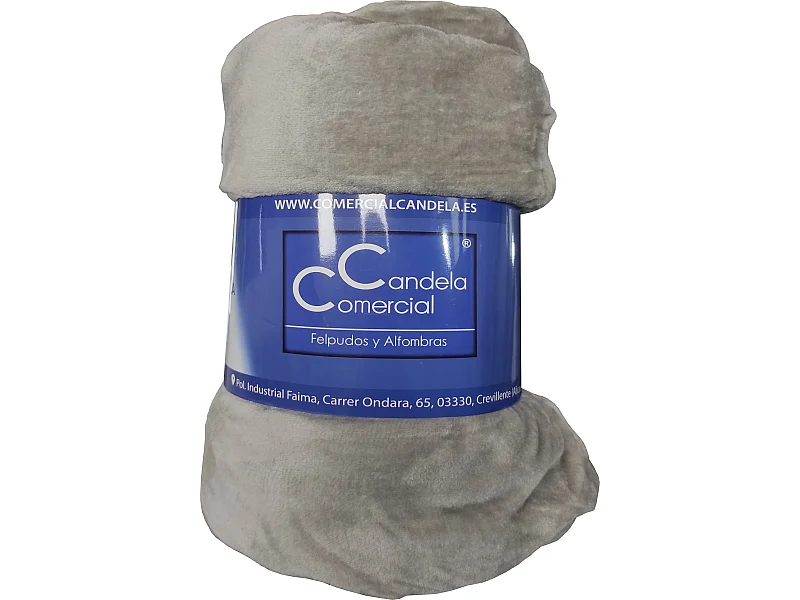 Manta de Franela para Sofá y Cama Manta Polar Suave Gris Medida 210X230 CM