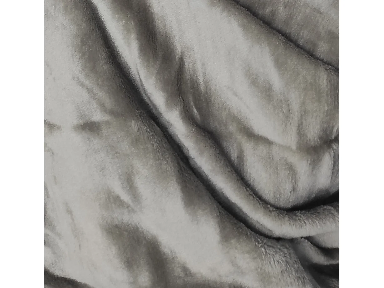 Manta de Franela para Sofá y Cama Manta Polar Suave Gris Medida 210X230 CM