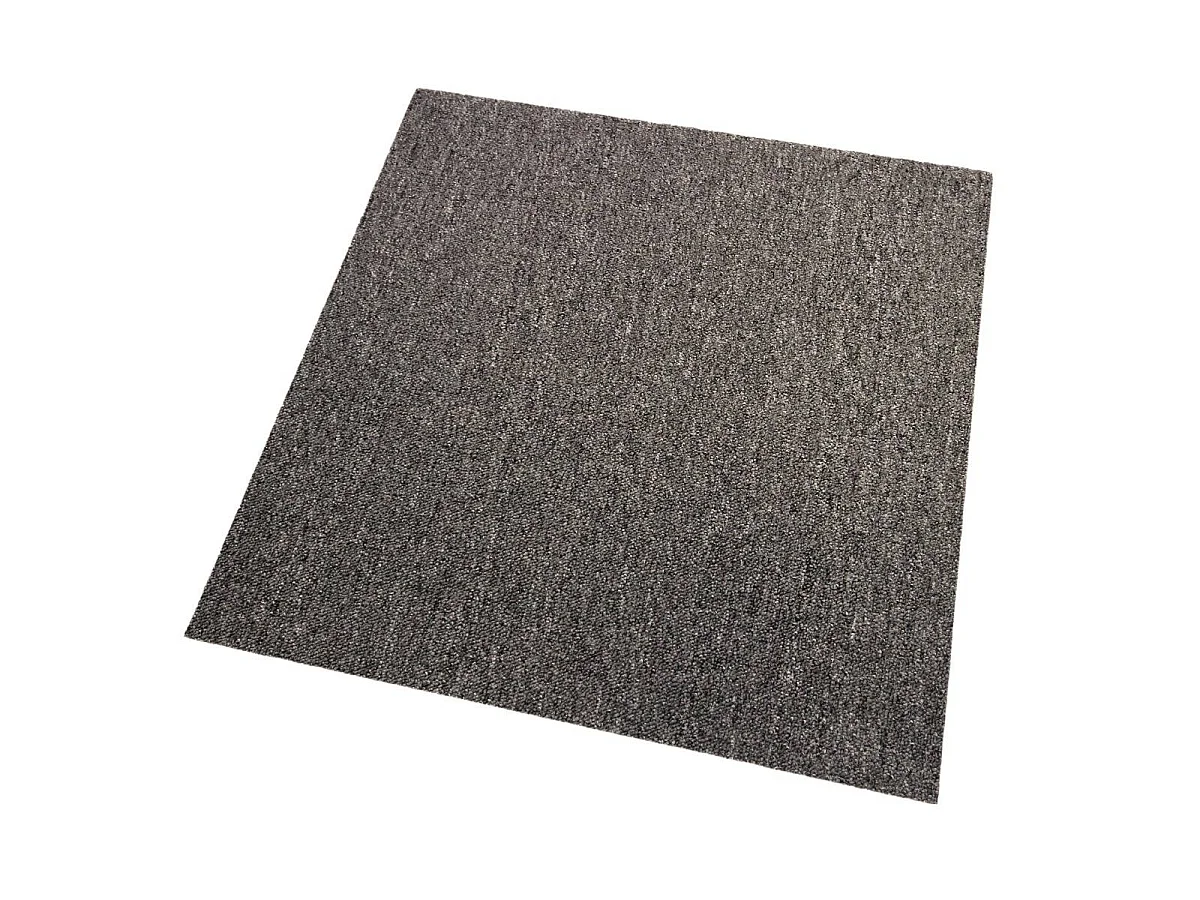 MonsterShop 20 Stück Teppichfliesen Bodenfliesen Teppich  50 x 50 cm  für 5 m² in Anthrazit