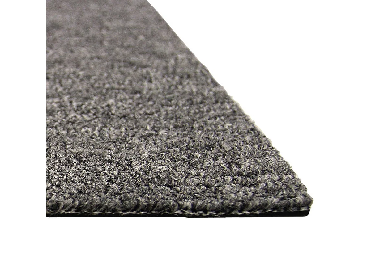 MonsterShop 20 Stück Teppichfliesen Bodenfliesen Teppich  50 x 50 cm  für 5 m² in Anthrazit