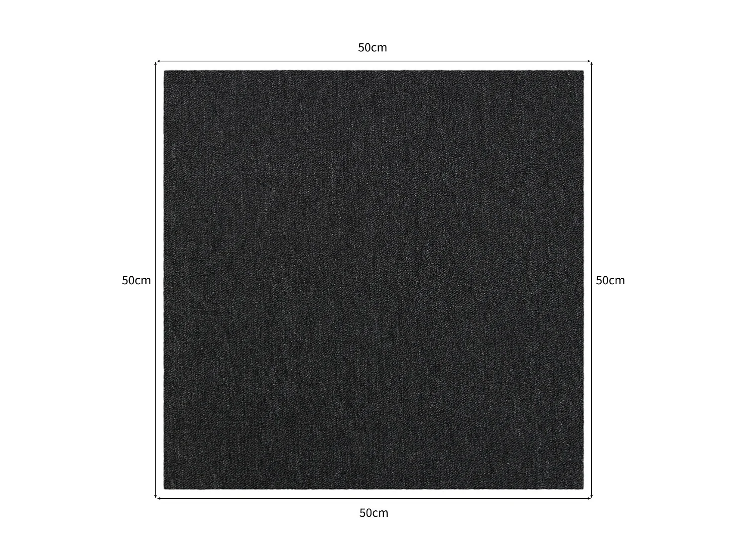 MonsterShop 20 Stück Teppichfliesen Bodenfliesen Teppich  50 x 50 cm  für 5 m² Sandfarbend