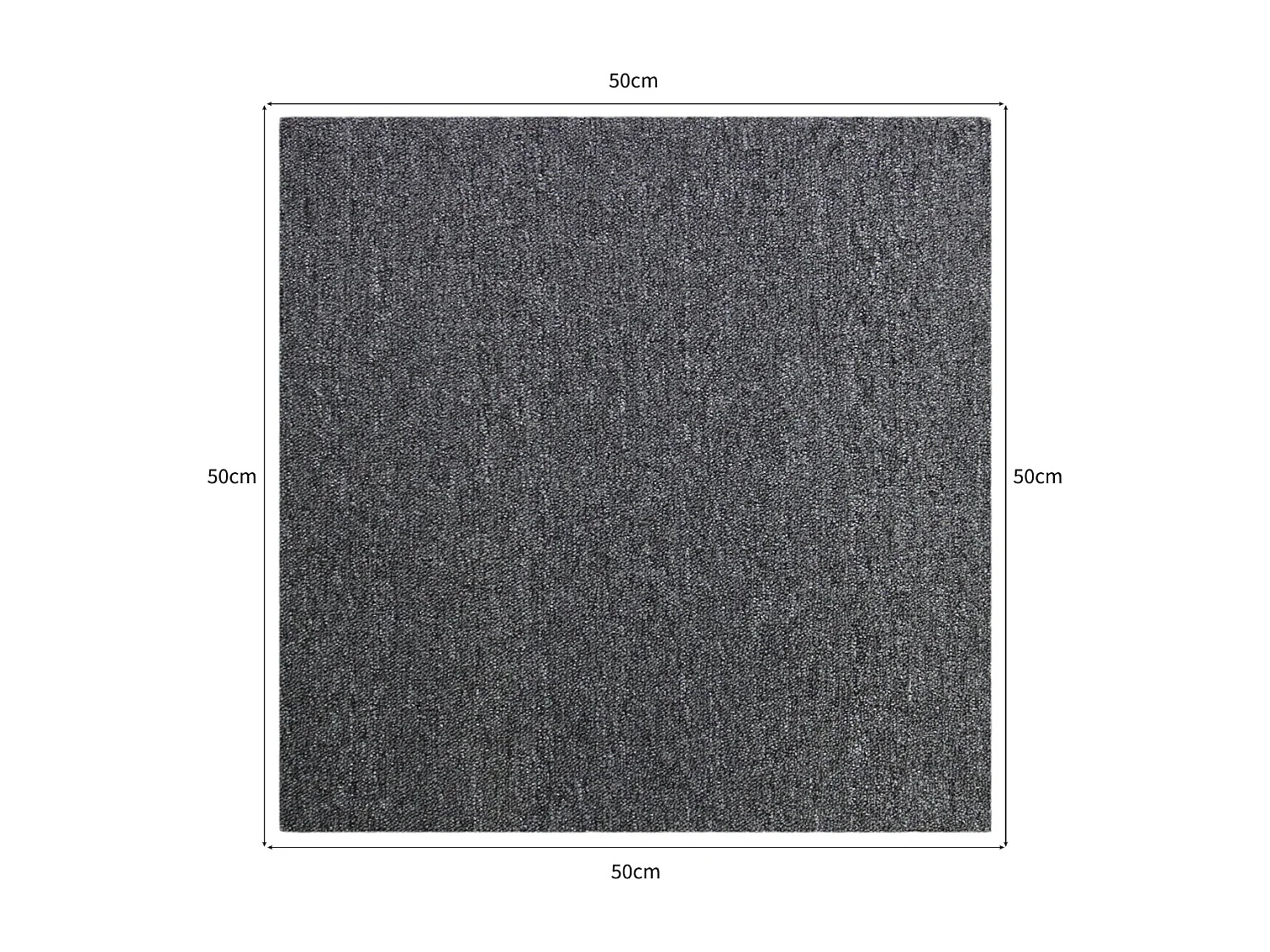 MonsterShop 20 Stück Teppichfliesen Bodenfliesen Teppich  50 x 50 cm  für 5 m² Sandfarbend
