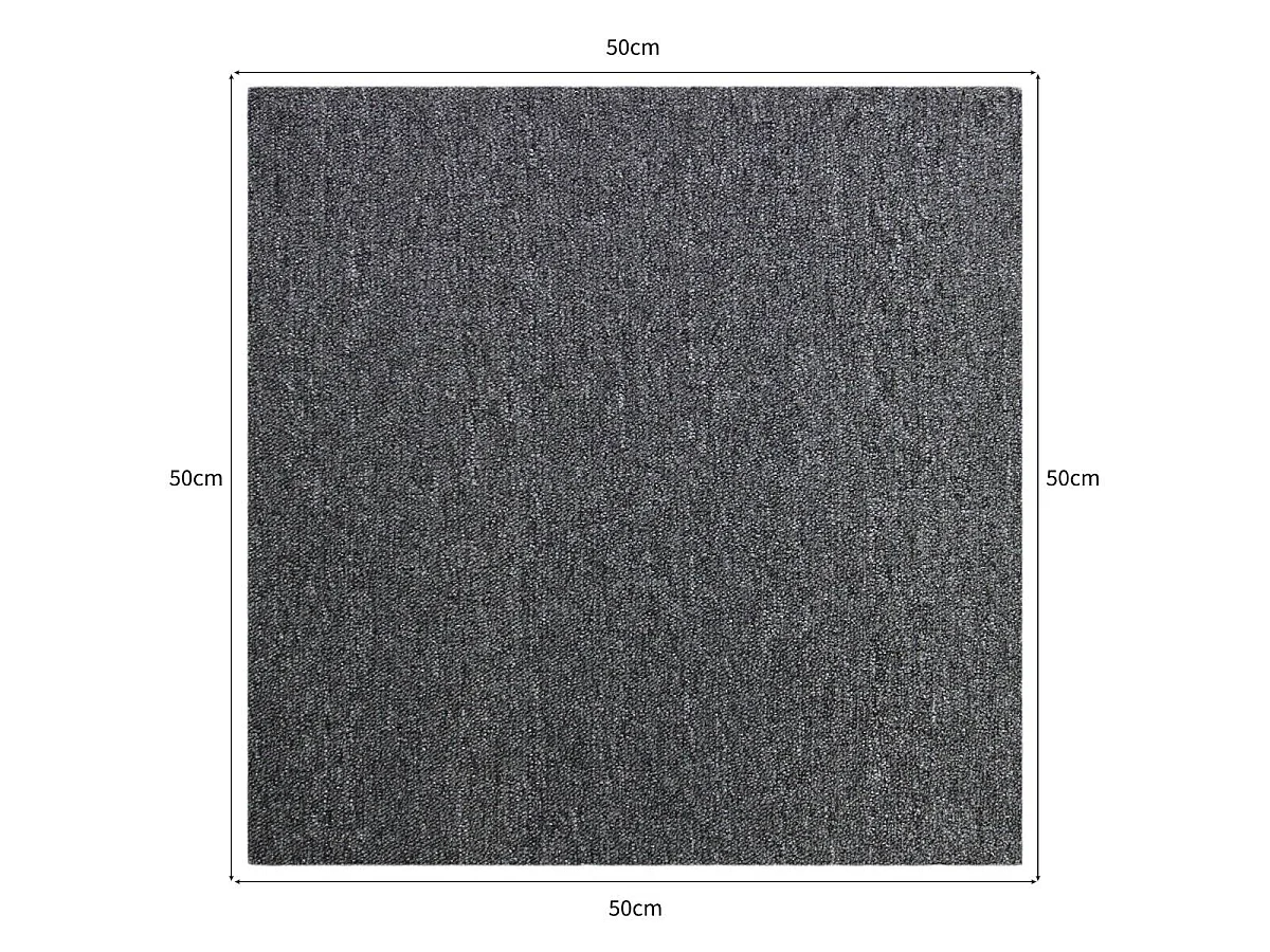 40 x Dalles de Moquette Gris Anthracite 10m²