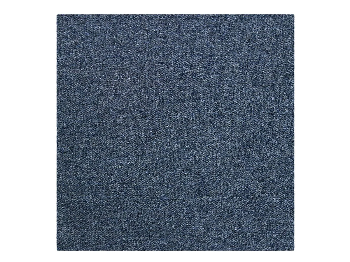 Dalle de Moquette Couleur Bleu tempête, 20 Dalles de 50cm x 50cm (5m²)