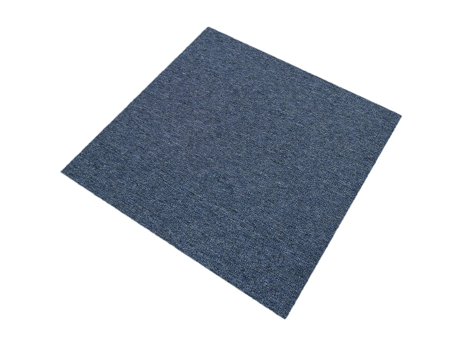 40 Dalles de 50cm x 50cm (10m²) Dalle de Moquette Couleur Bleu Tempête & Anthracite