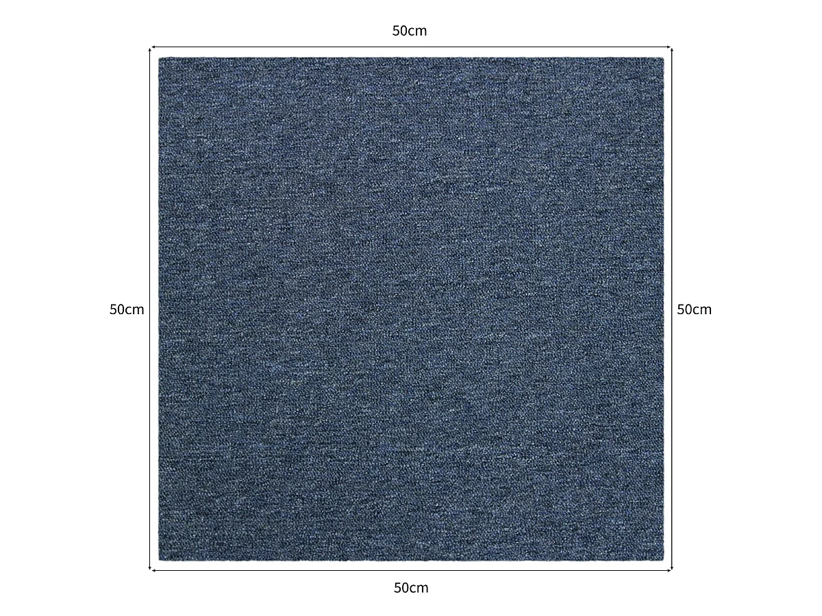 40 x Dalles de Moquette Bleu 10m²
