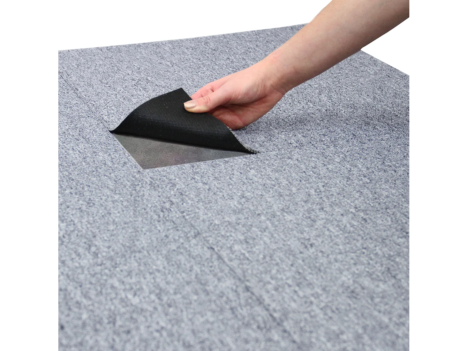 40 x Tapijttegels - Kleur: Platina Grijs - 50x50cm 5m2