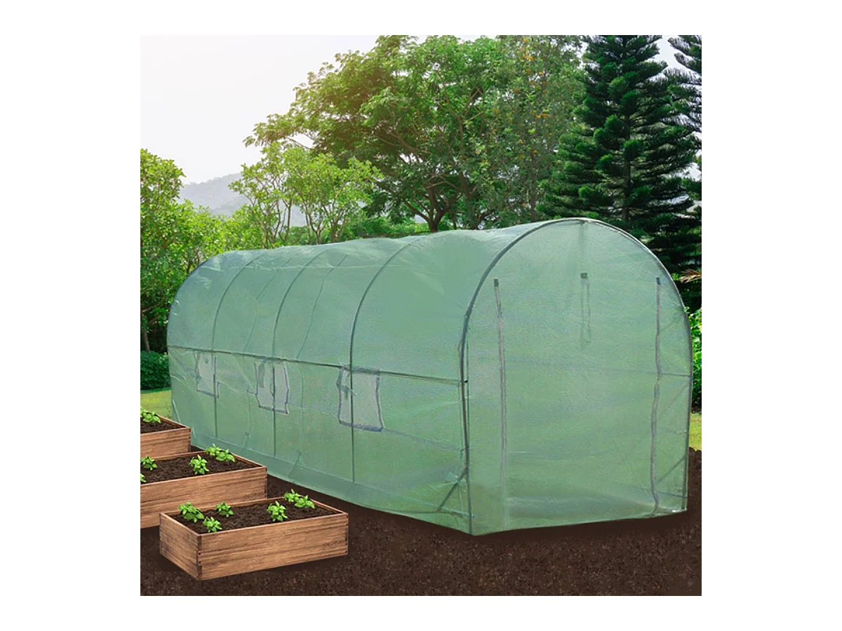 Serre Polytunnel 19mm 5m x 2m avec Étagères