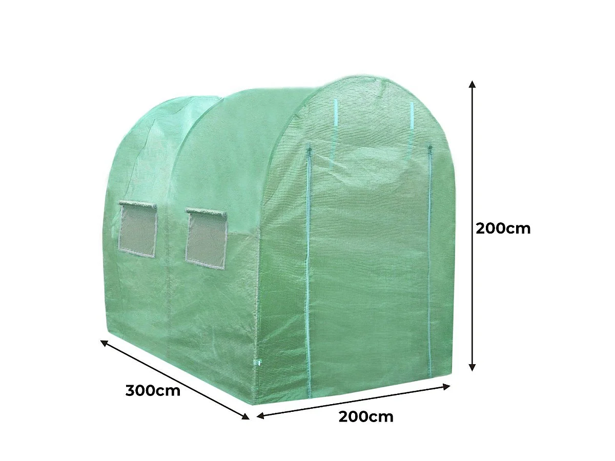 Serre Polytunnel 25mm 3m x 2m