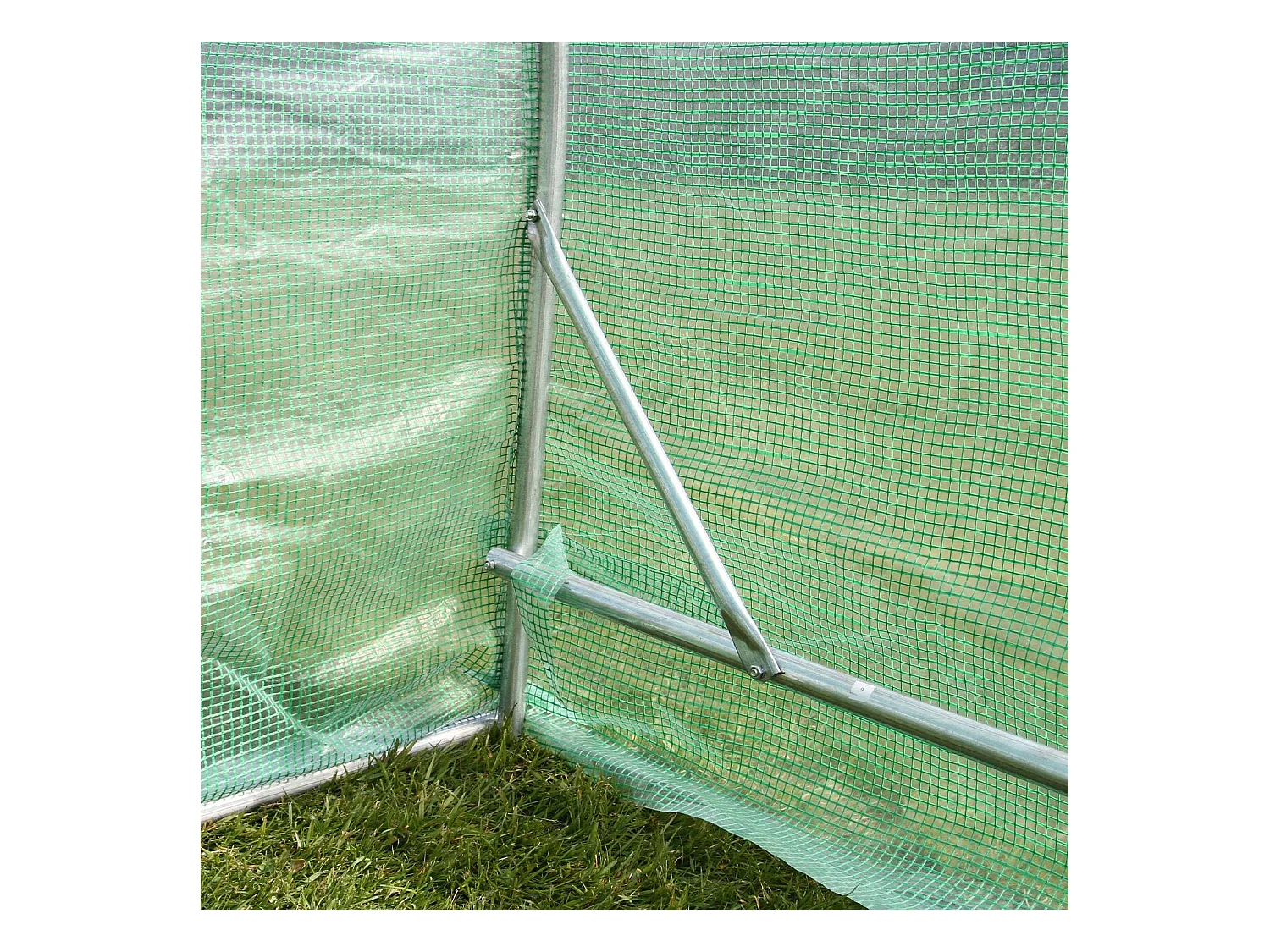 Polytunnel mit Folie Gewächshaus Treibhaus Tomatenhaus Pflanzenhaus Folientunnel 25mm 3m x 2m