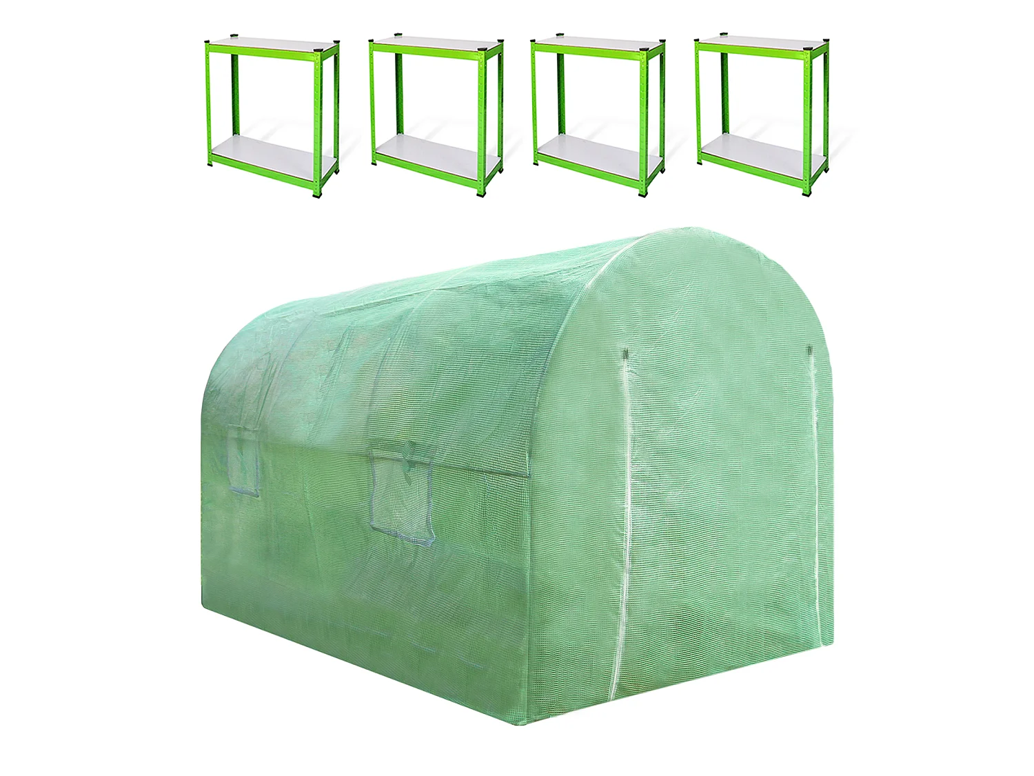 Polytunnel 19mm 4m x 2m with Racking