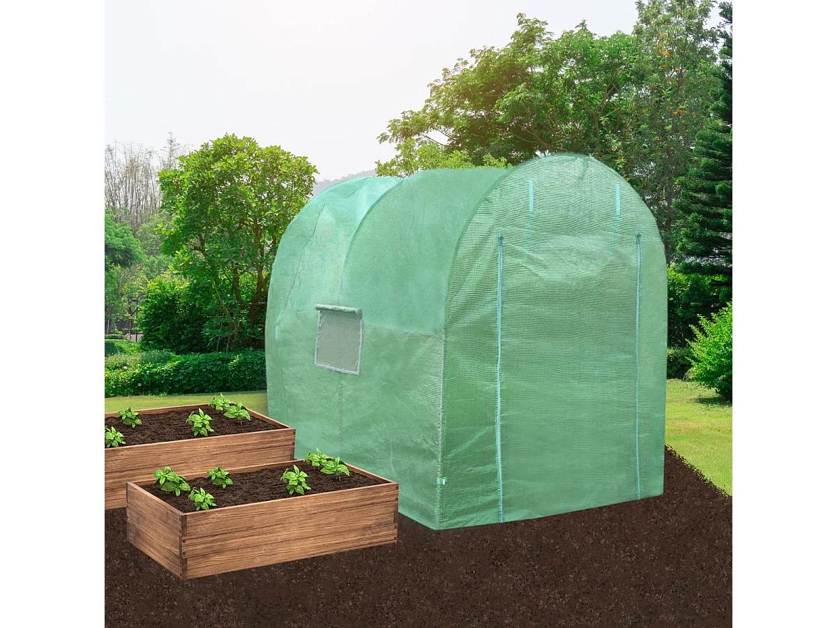 Polytunnel 19mm 4m x 2m with Racking