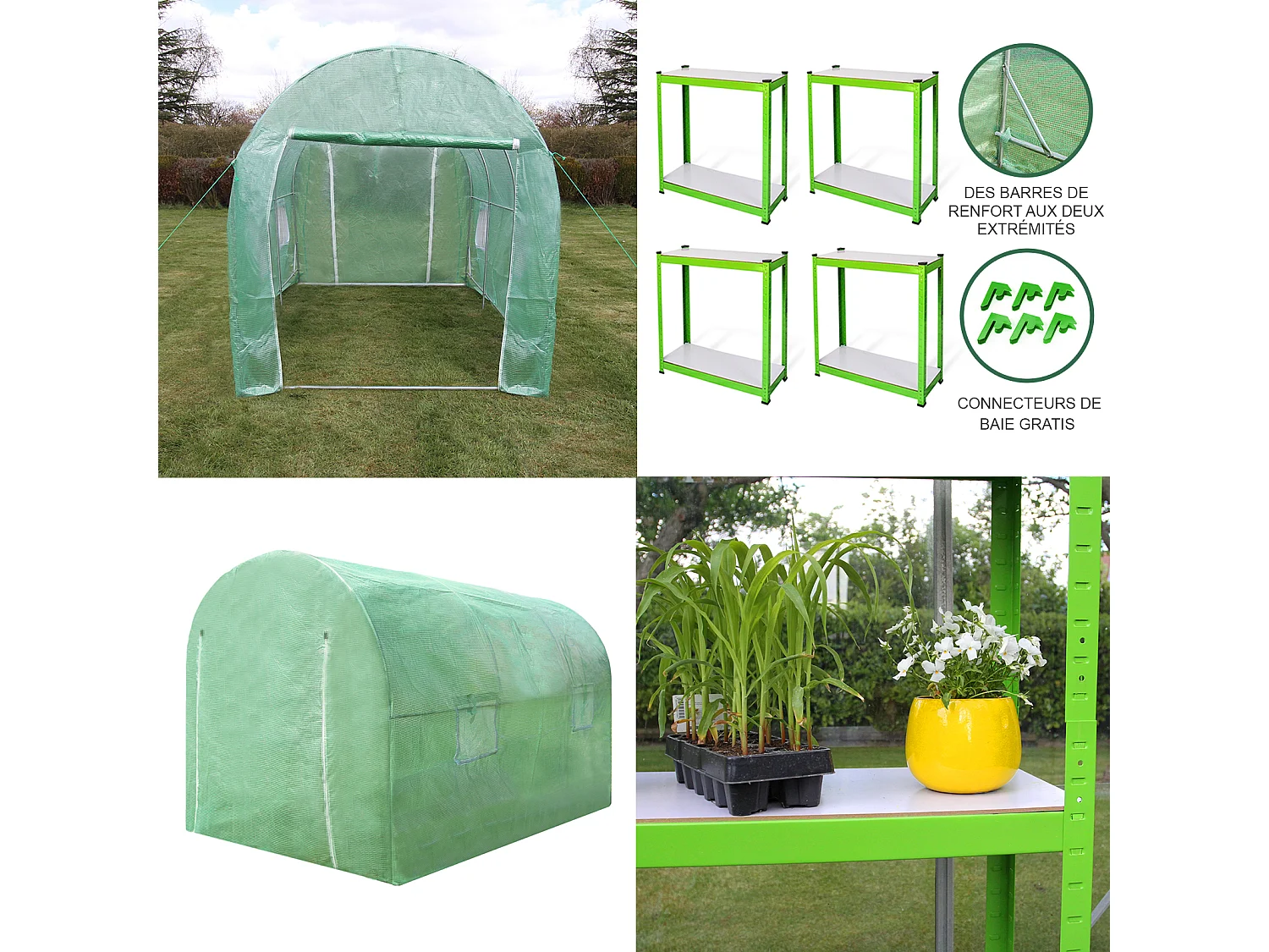 Polytunnel 25mm 3m x 2m with Racking