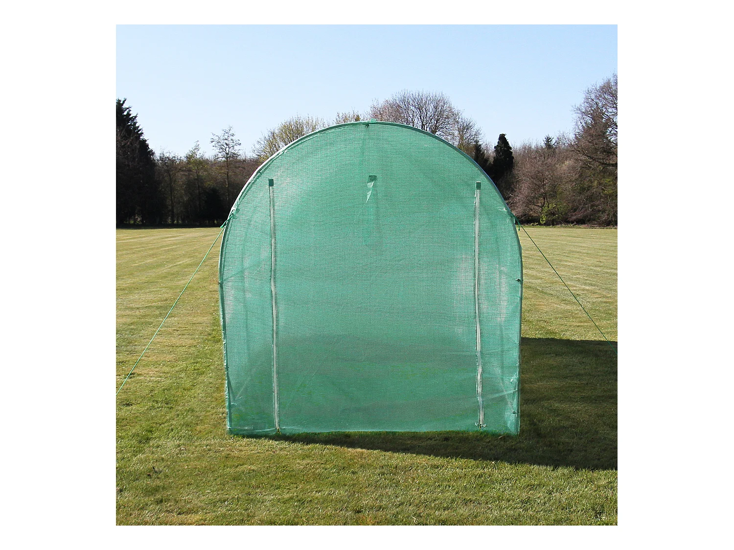 Polytunnel mit Folie und Regale Gewächshaus Treibhaus Tomatenhaus Pflanzenhaus Folientunnel 19mm 2.5m x 2m