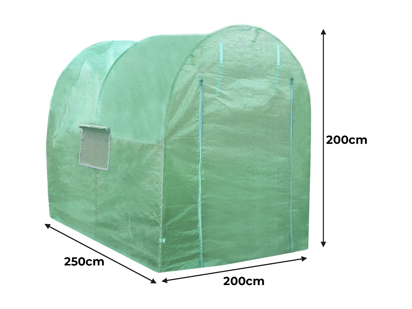 Serre Polytunnel 19mm 2.5m x 2m avec Étagères
