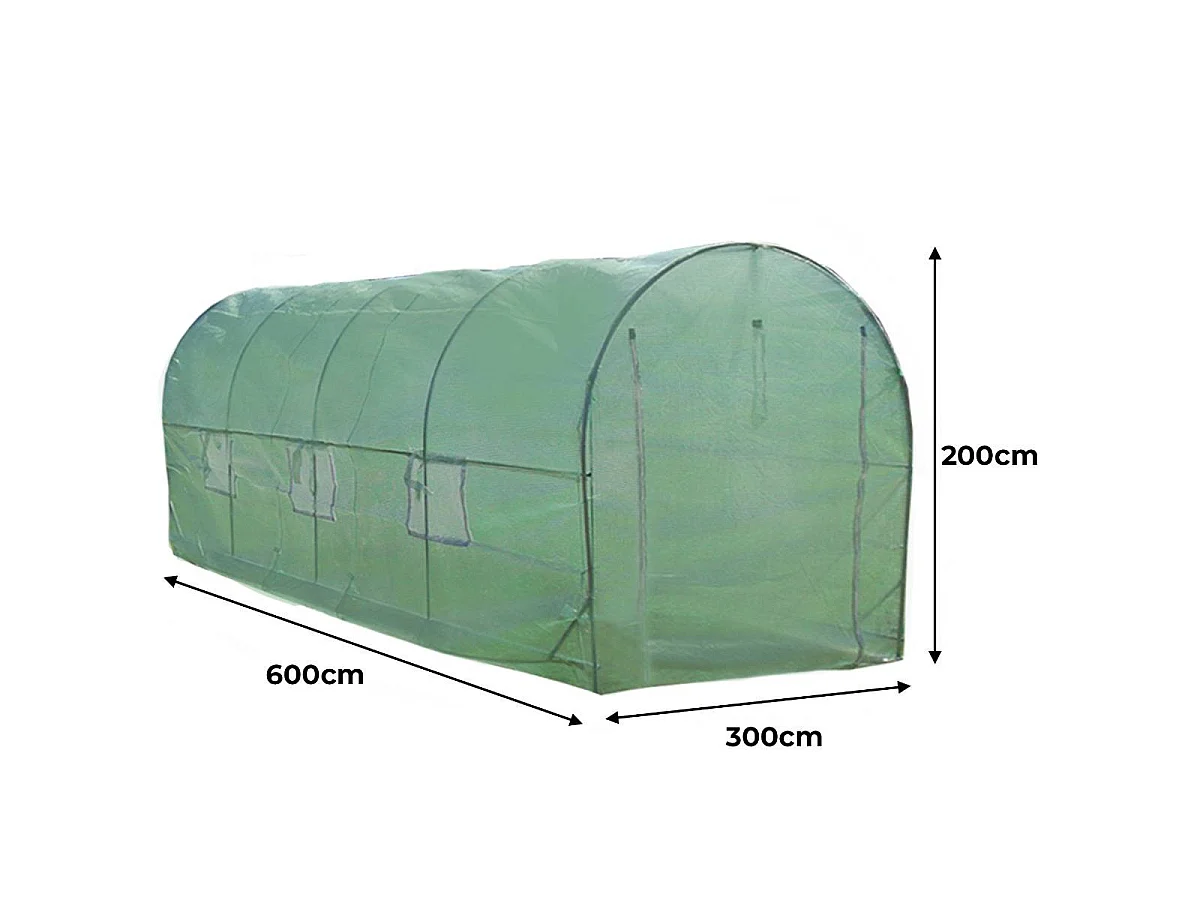 Serre Polytunnel 25mm 6m x 3m avec Étagères