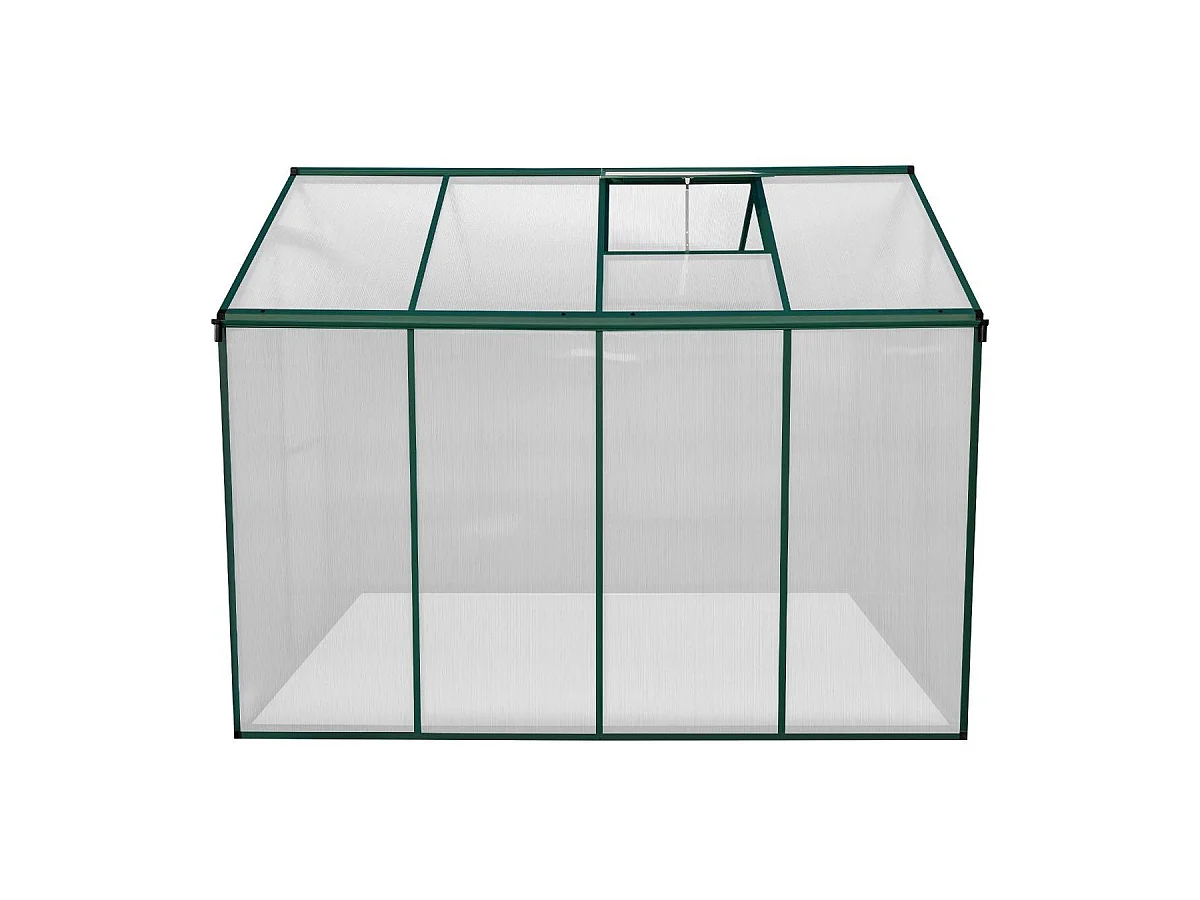 Serre de Jardin en Polycarbonate Verte - 180 x 240 cm