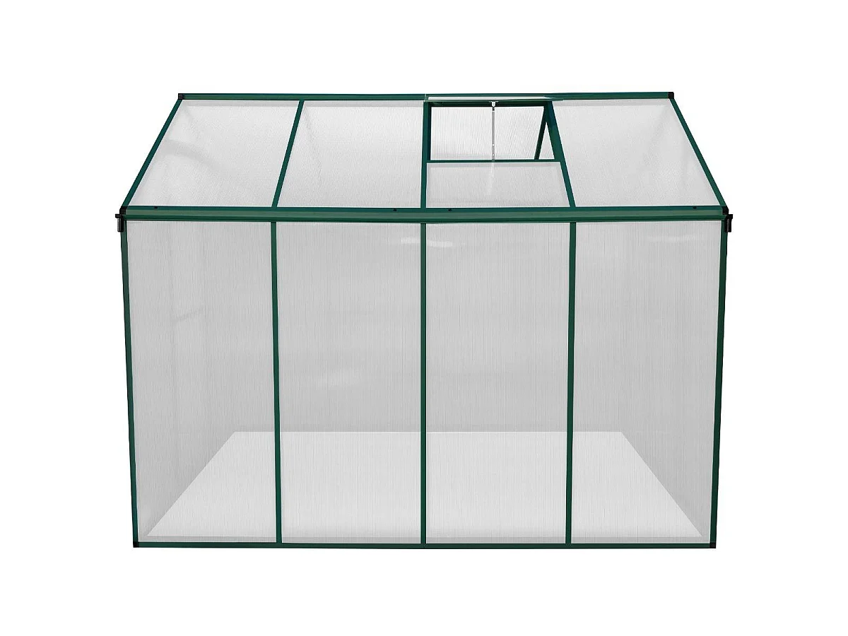 Serre de Jardin en Polycarbonate Verte - 180 x 240 cm