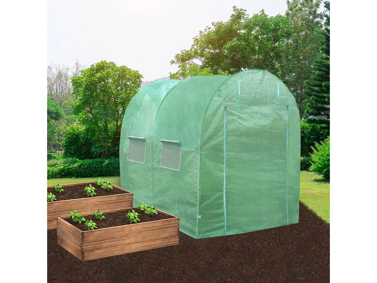 Tunneli 25 mm 4 m x 2 m telineillä