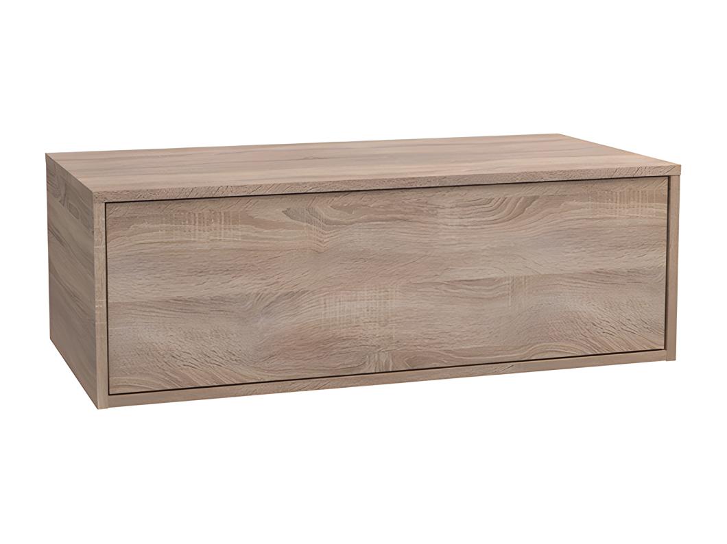 Mueble de baño flotante bajolavabo - Color natural claro - 94 cm - TEANA II