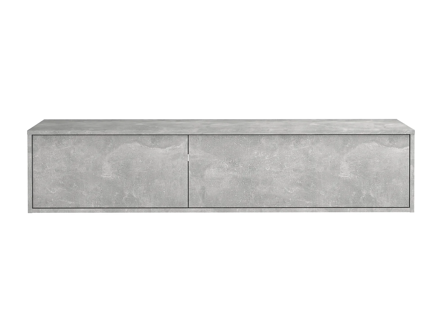 Mueble de baño bajo lavabo flotante - Color gris cemento - L150 cm - ISAURE II