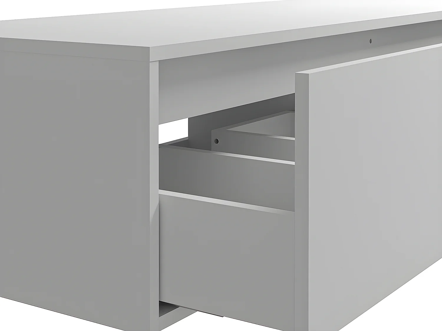 Szafka łazienkowa wisząca   pod umywalkę - Biały - szer. 150 cm - ISAURE II