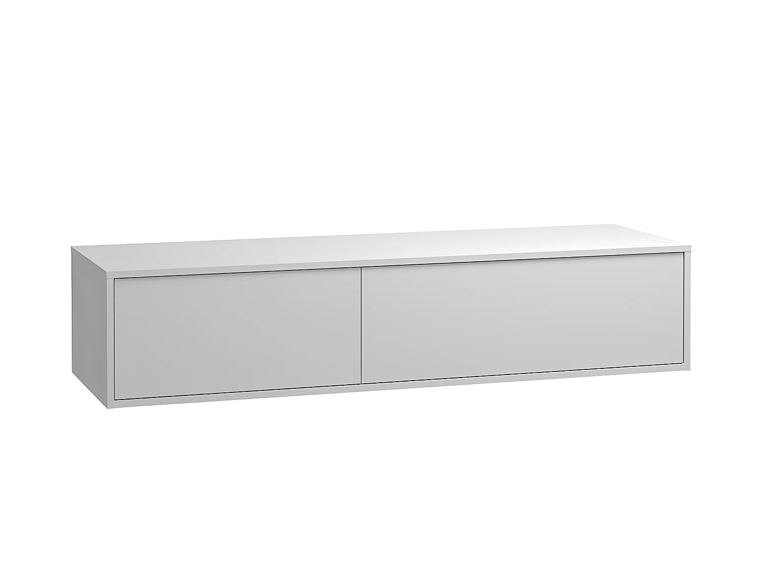 Mueble de baño flotante blanco- 150 cm- ISAURE
