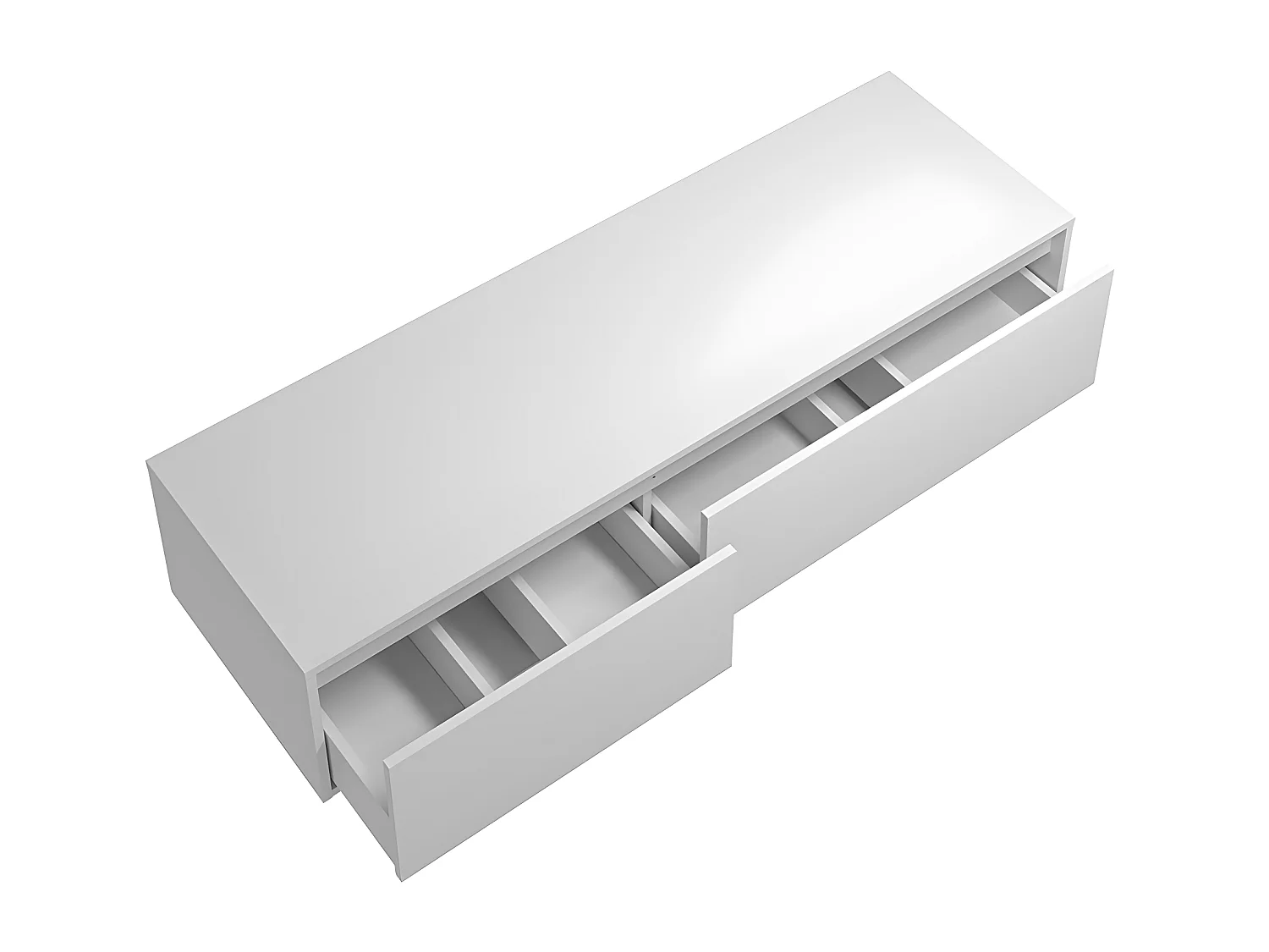 Mueble de baño flotante blanco- 150 cm- ISAURE